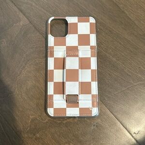 Walli iPhone 11 Pro Max Phone Case - Tan Checkered